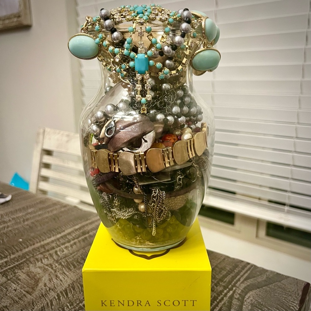 Junk & Crafts Jewelry Jar~ 2-3 LBS grab bag ~ Jewelry Lot